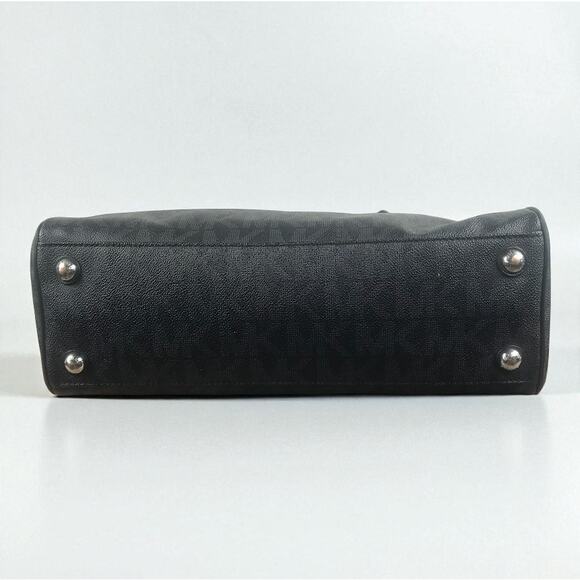 MICHAEL KORS Jet Set MK Signature Work Tote Bag Office Travel Busines Clasic EUC - Picture 8 of 15